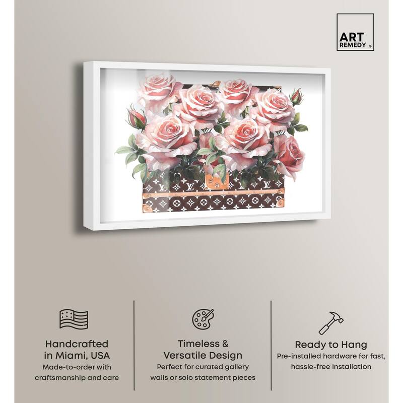 Doll Memories - Stylish Roses Shadowbox by Art Remedy