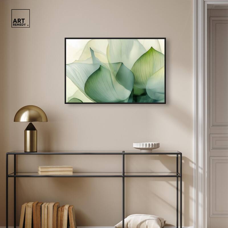 Translucent Floral Layers Canvas by Art Remedy