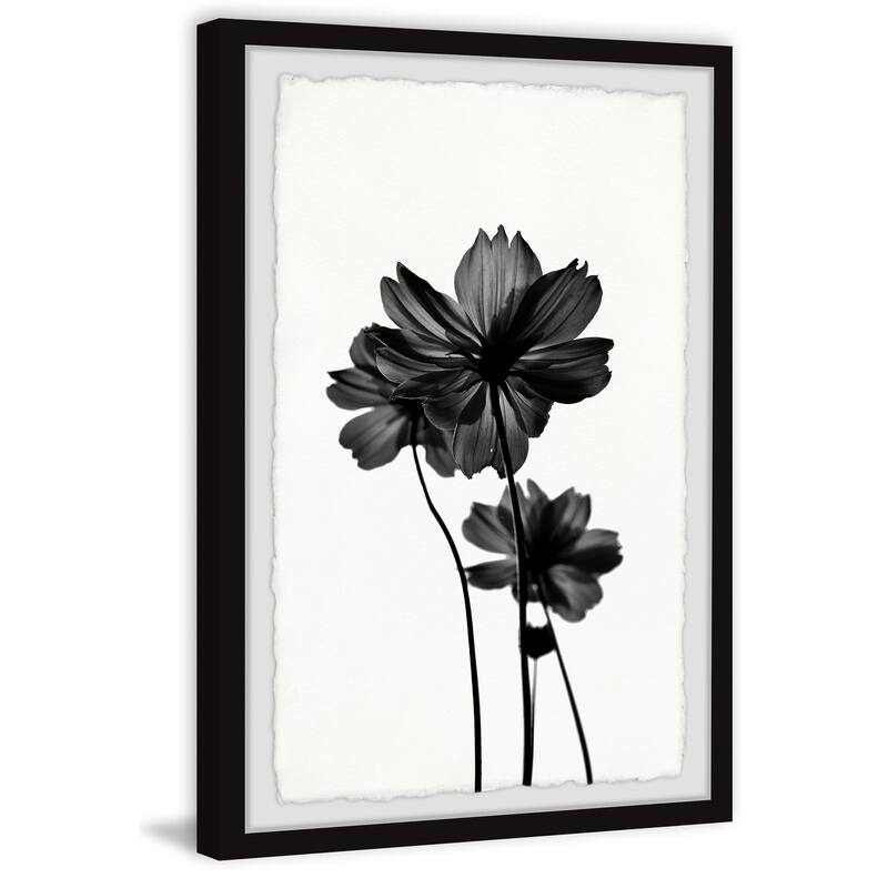 'Reflective Petals' Framed Painting Print