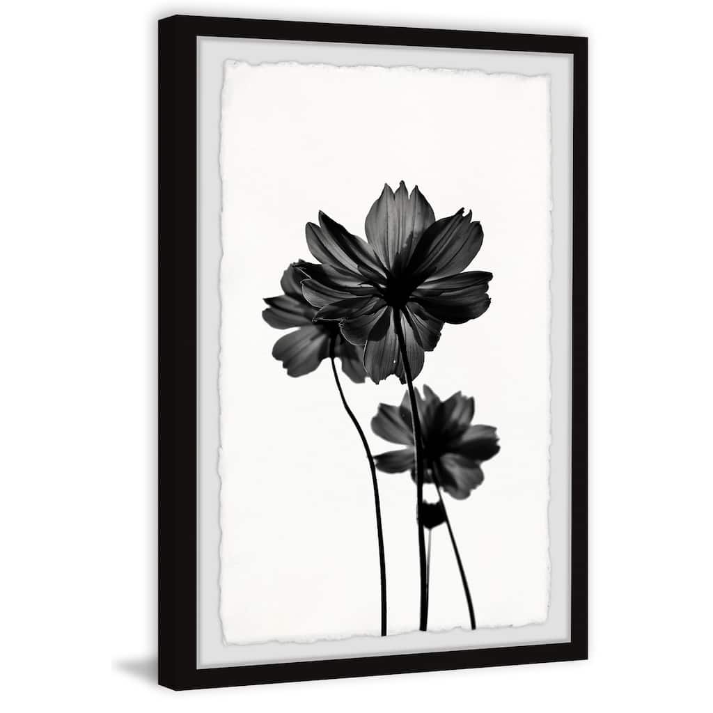 'Reflective Petals' Framed Painting Print