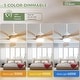 preview thumbnail 85 of 118, Sofucor 45/52 Inch Ceiling Fan with Remote & Lights Quiet DC Motor 5 Blade High CFM Modern Fan