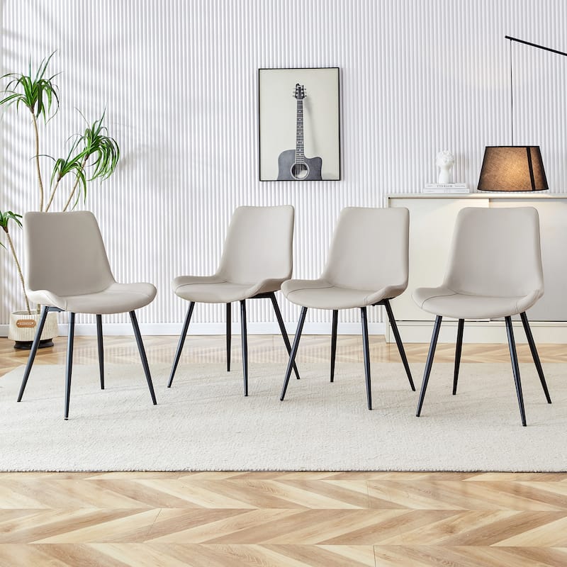 Dining Chair,Curved Widened Cushion Design for Comfort