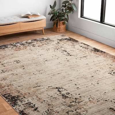 Alexander Home Reese Abstract Modern and Contemporary Area Rug