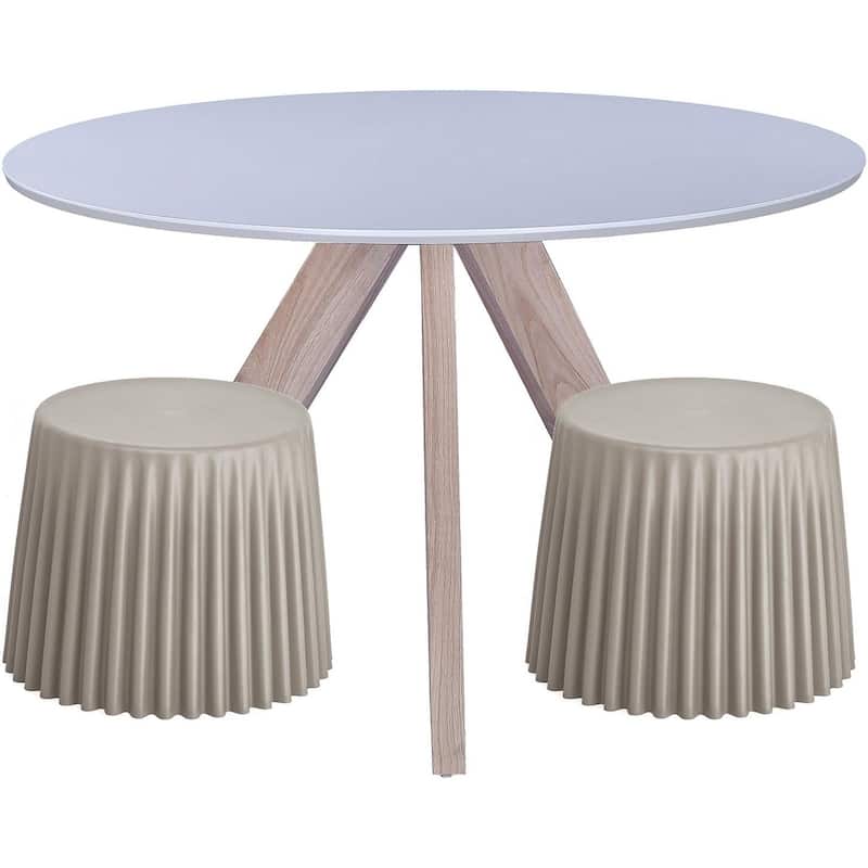 Stackable Modern Dining Restaurant Stacking Chairs End Table Cupcake for Living Break Room Vanity Bedroom No Back Office