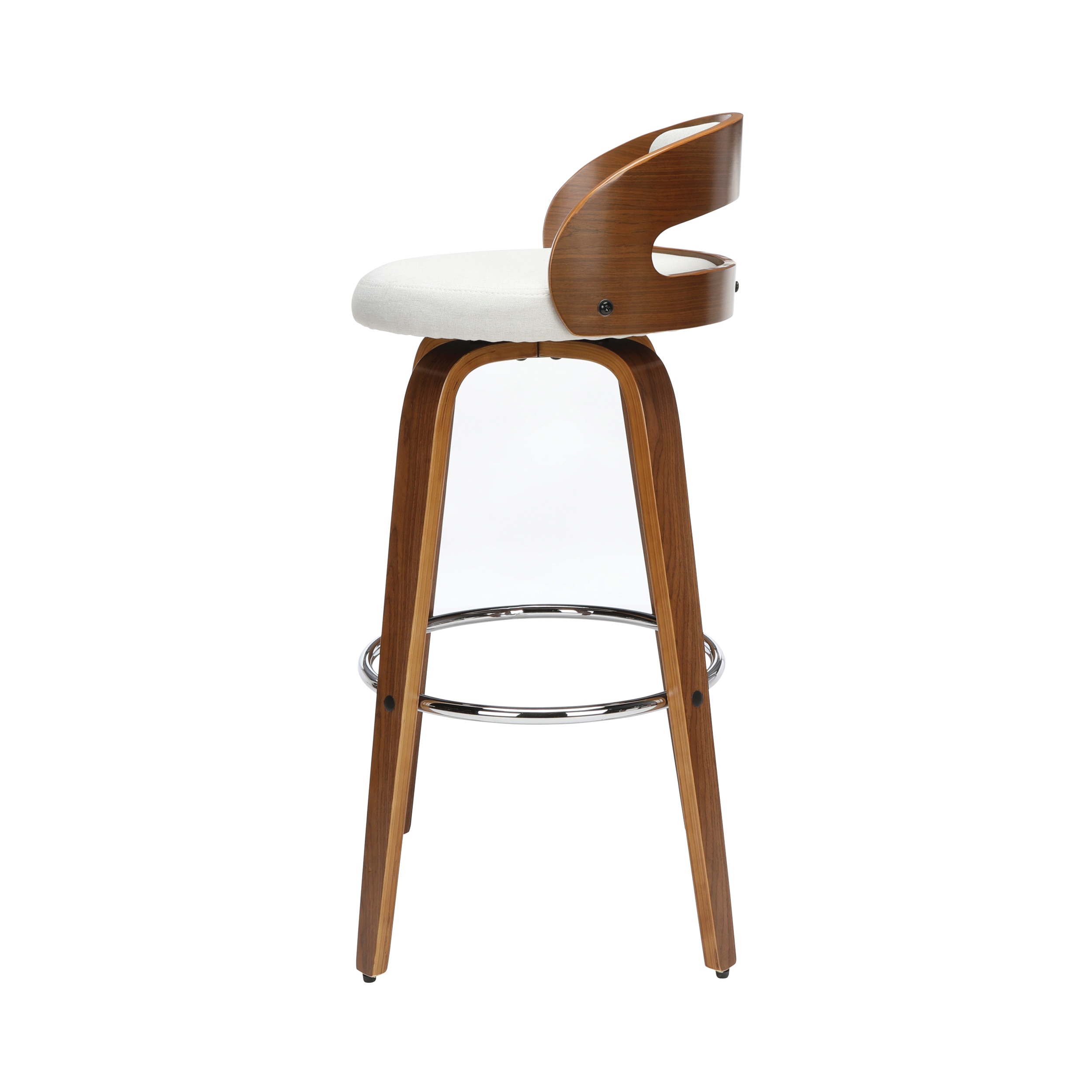 Carson carrington uggelhult bentwood frame swivel shop seat stool