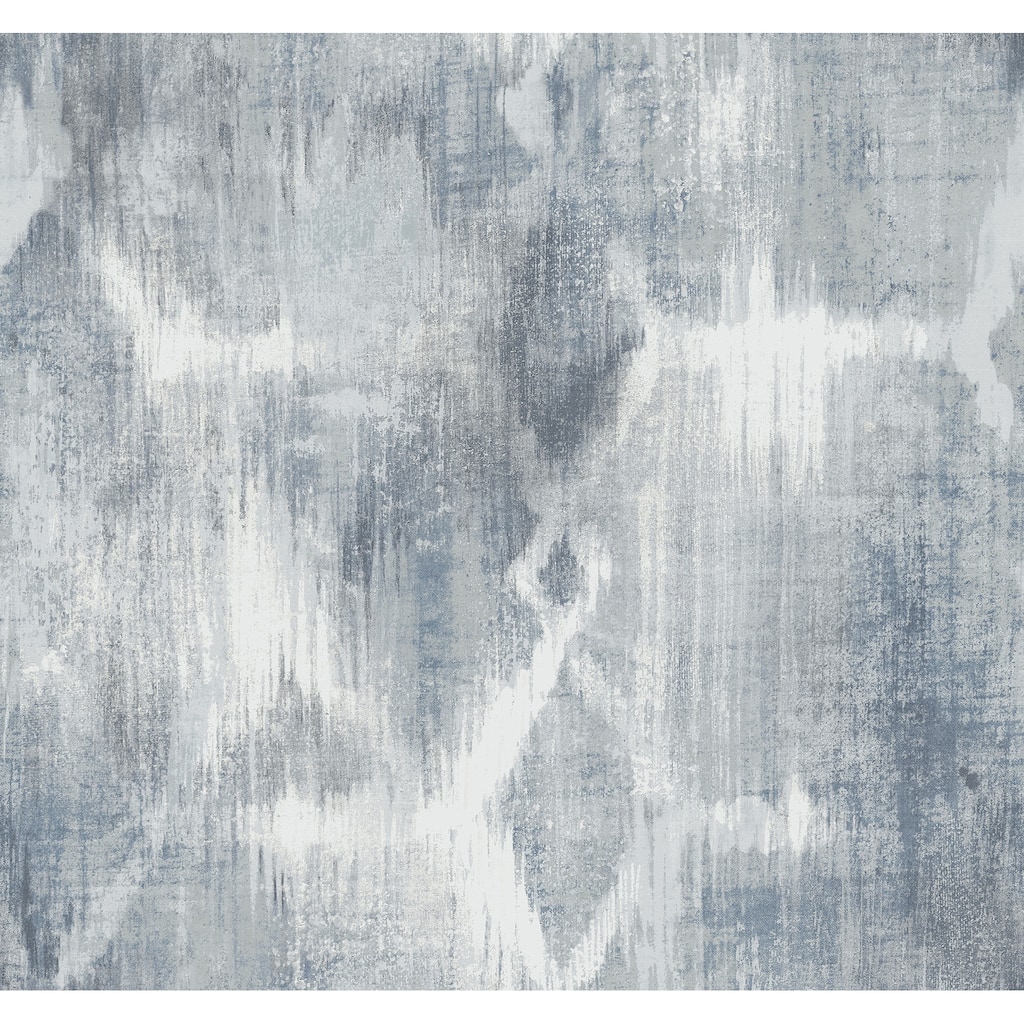 A-Street Prints Perspective Indigo Abstract Geometric Wallpaper