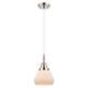 Option Polished Nickel / Matte White Shade