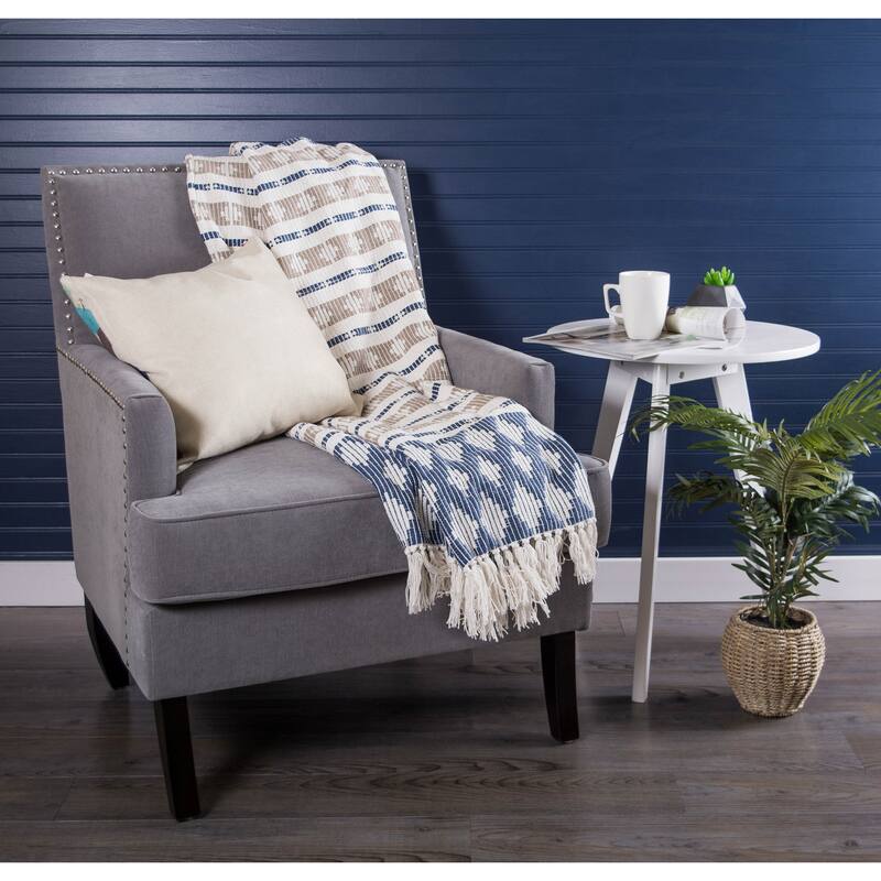 DII Slub Stripe Decorative Throw