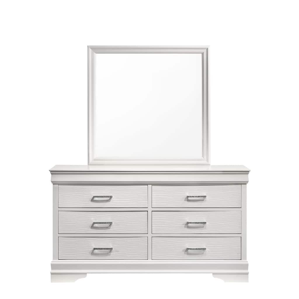 Modern Brooklyn 6 Drawer Dresser made with Wood