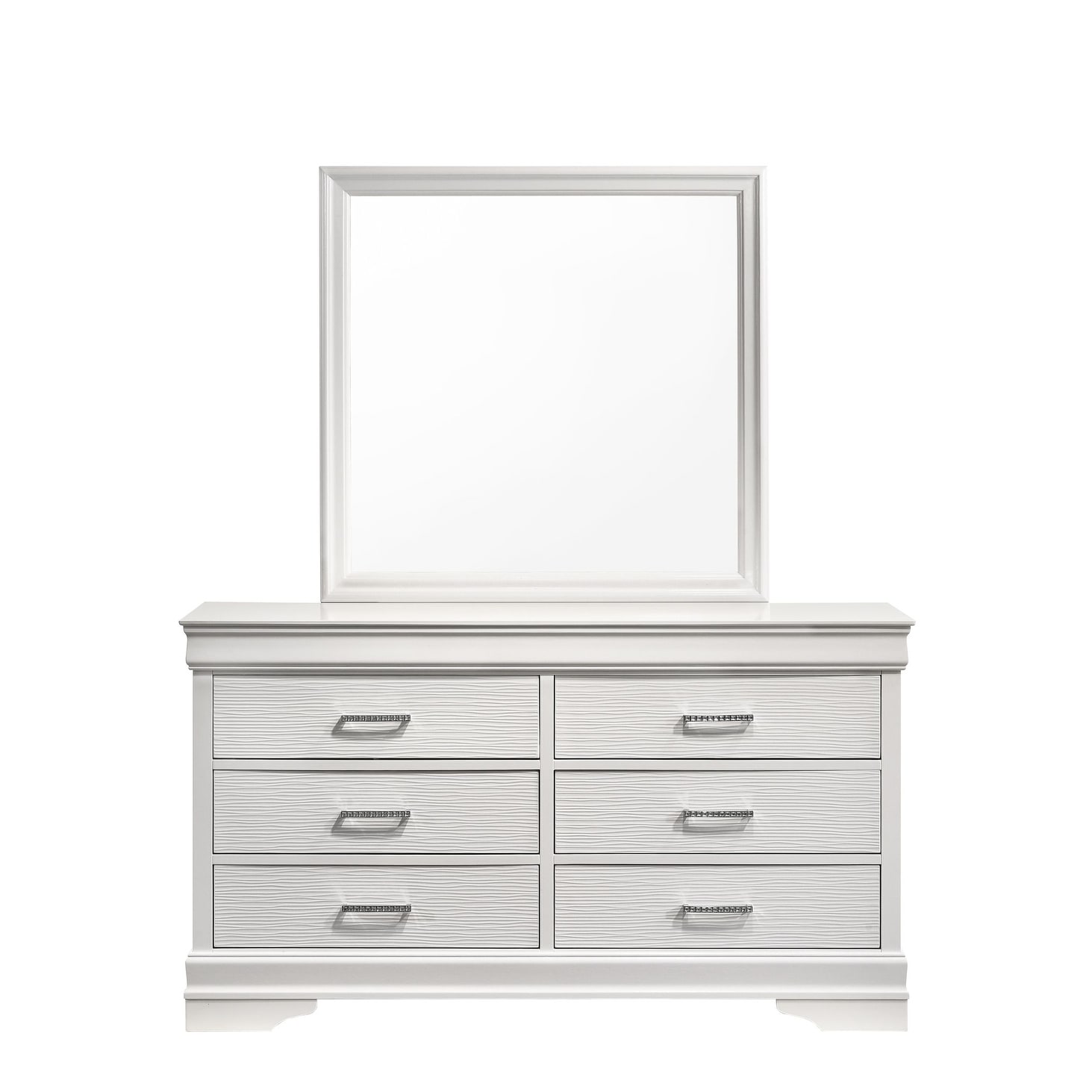 Modern Brooklyn 6 Drawer Dresser made with Wood