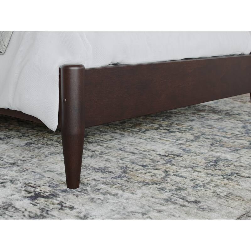 Aria Solid Wood Modern Low Profile Platform Bed