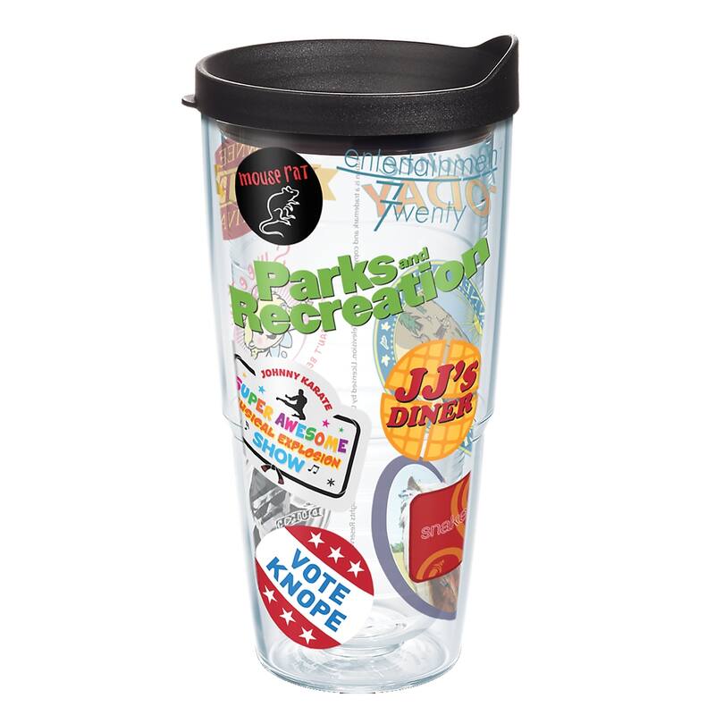 Tervis Parks and Recreation Mash Up Made in USA Double Walled Insulated Travel Tumbler, Classic - 24oz