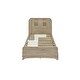 preview thumbnail 6 of 28, Twin Size Platform Bed Frame with LED Headboard, 2 Drawers, and 6 Storage Shelves, Solid & Silent Construction, Oak Finish