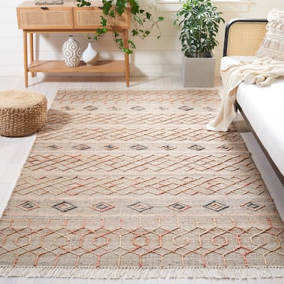 SAFAVIEH Handmade Natural Fiber Arly Boho Jute Fringe Rug