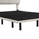 preview thumbnail 21 of 28, Full/Queen Size Upholstery LED Floating Bed with Headboard and Support Legs
