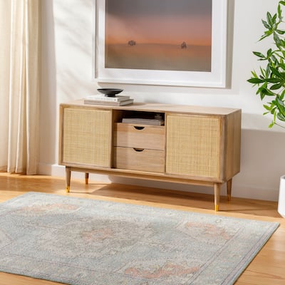 Livabliss Calhoun Traditional Medallion Washable Area Rug