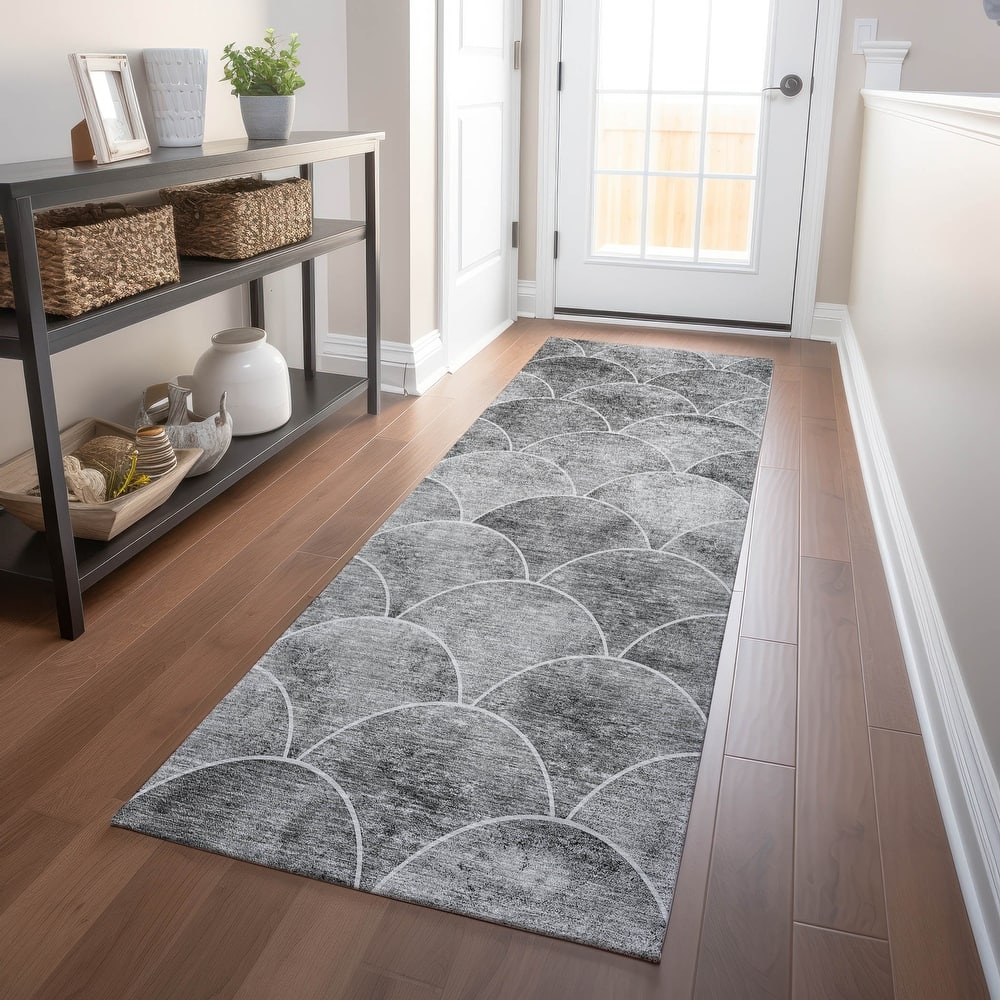 Machine Washable Indoor/ Outdoor Chantille Contemporary Rug