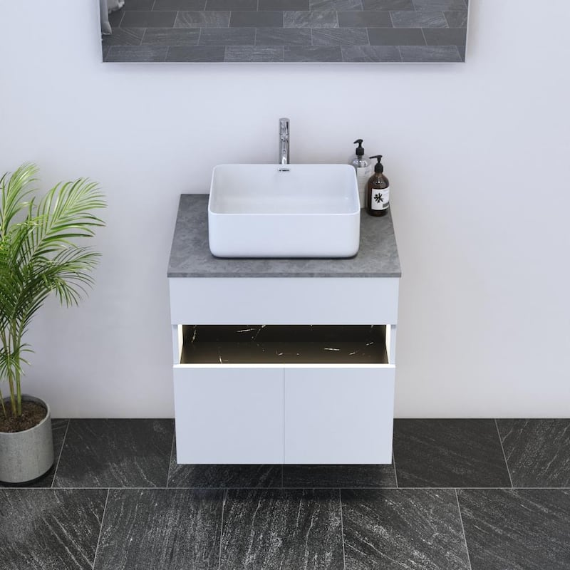 Laguna 2D 60 Floating Bathroom Vanity (24" Width)