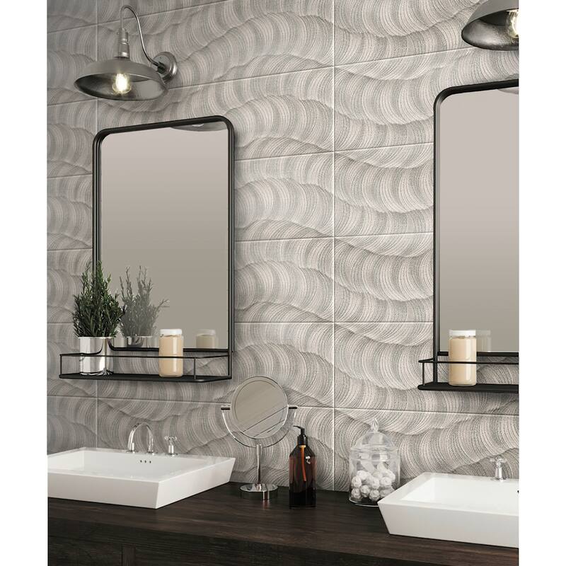 Apollo tile 12" x 36" Passage Matte Light Gray Ceramic Tile (15.93 sq ft/case) - 5 Pack