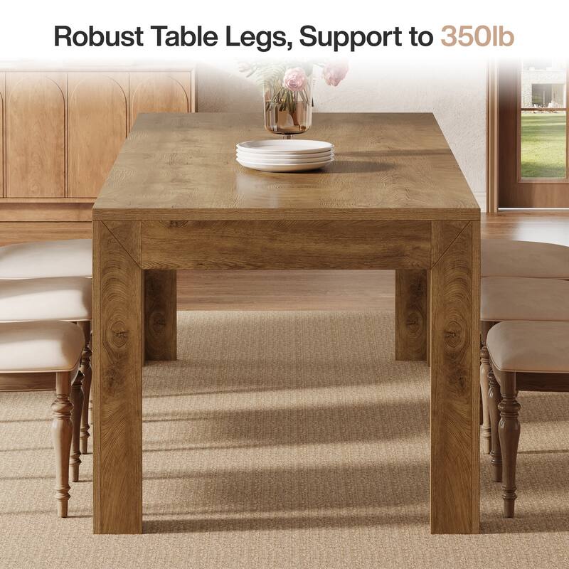 78.7 Inch Long Rectangle Dining Table for Kitchen Dining Room - 27.56" D x 78.74" W x 31.49" H