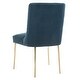 preview thumbnail 52 of 124, SAFAVIEH Couture Nolita Velvet Accent Chair - Mustard / Brass - 28"x23"x35.3" - 28" W x 23" D x 35" H
