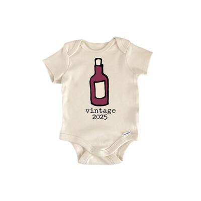 Grapes Vineyard Wine - Baby Boy Girl Clothes Infant Bodysuit Funny Cute Newborn