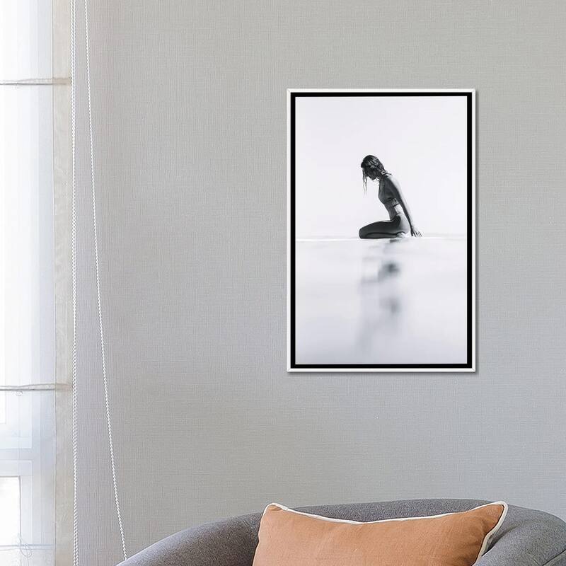 iCanvas "Surfer Girl" by Hannah Prewitt Framed