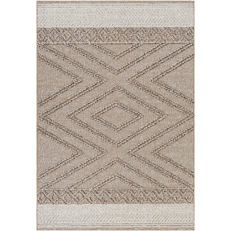 Livabliss Sarasota Scandinavian Diamond Indoor / OutdoorArea Rug