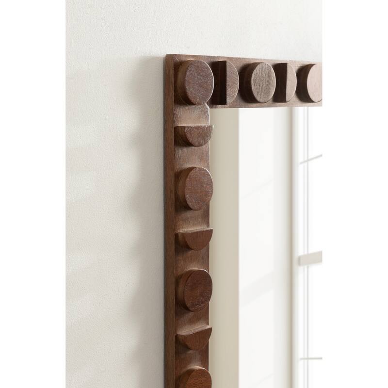 Kate and Laurel Lunara Wood Rectangle Mirror