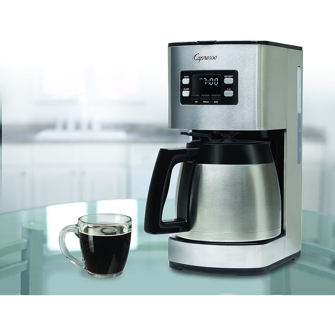 Capresso 12 Cup Percolator Capresso 12-Cup Coffee Maker With Glass