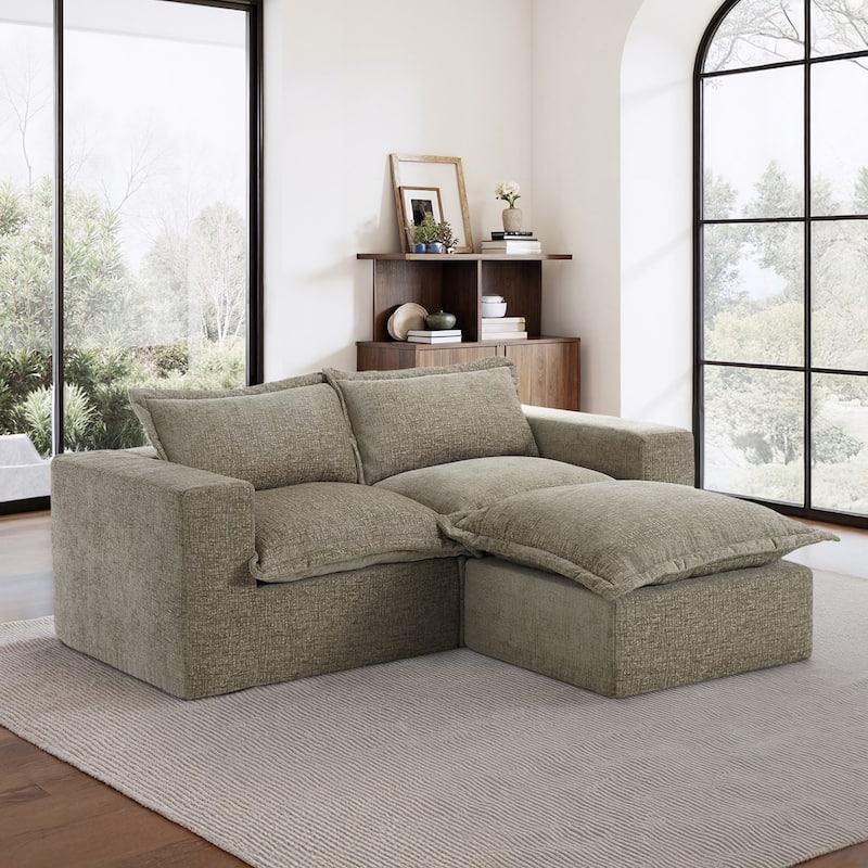 Comfy Cloud Couch Plush Modular Sectional Sofa For Living Room
