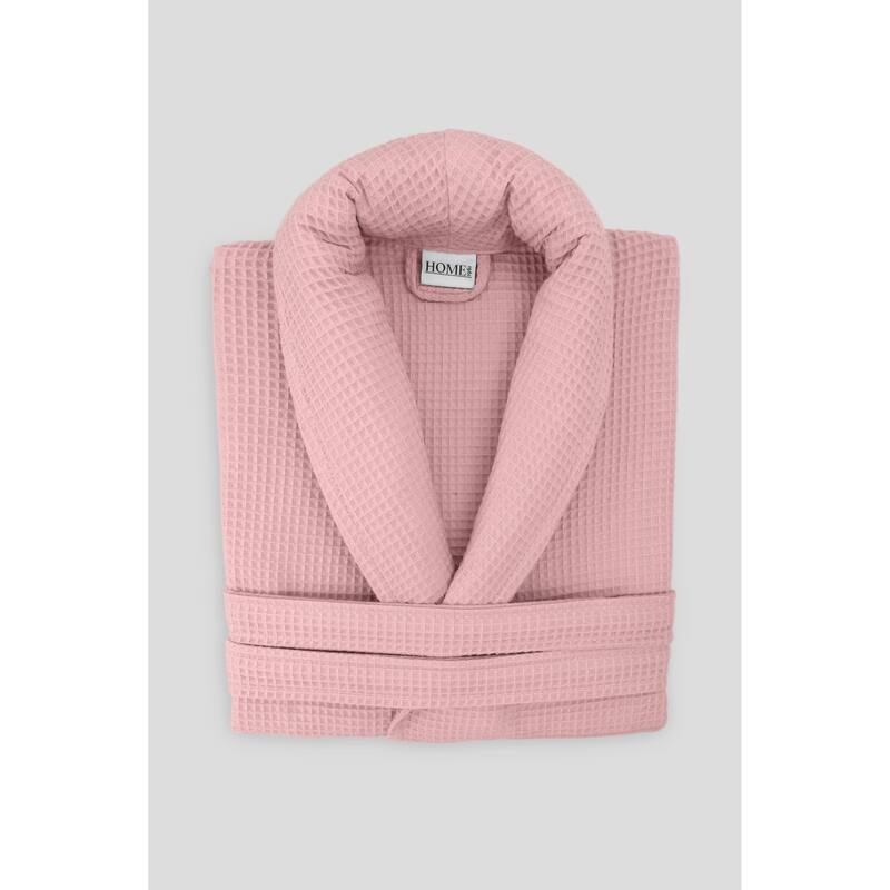 Salbakos Home1961 Lightweight Cotton Waffle Robe – Unisex Spa Bathrobe