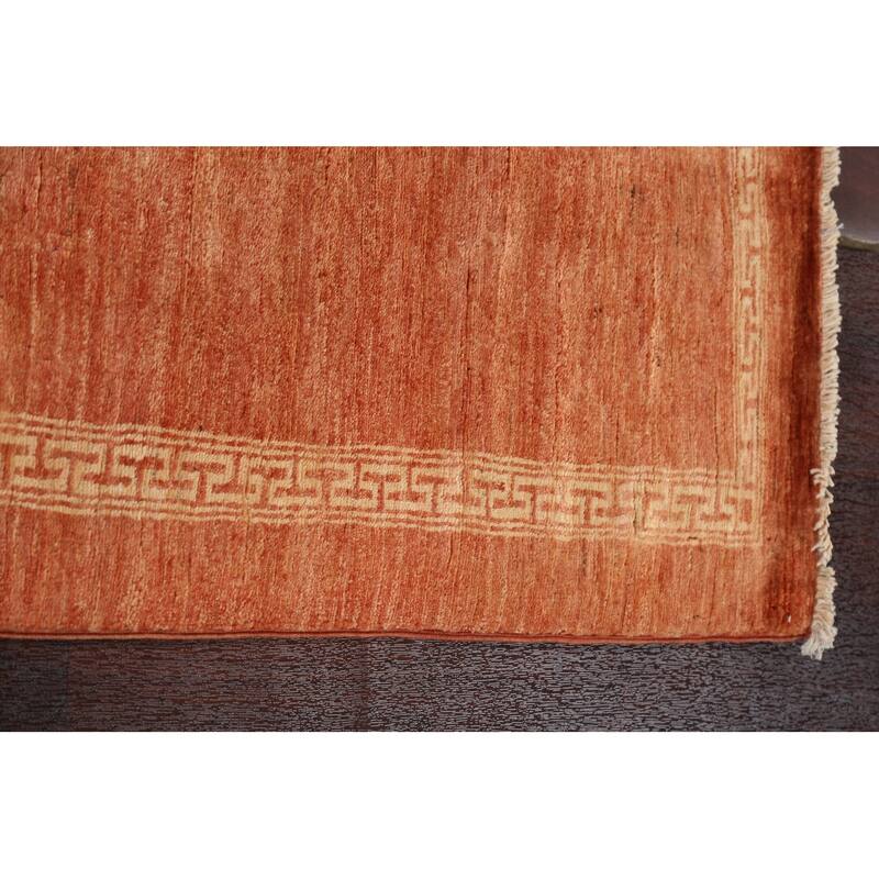 Gabbeh Kashkoli Wool Runner Rug Hand-knotted Oriental Hallway Carpet - 2'8" x 9'3"