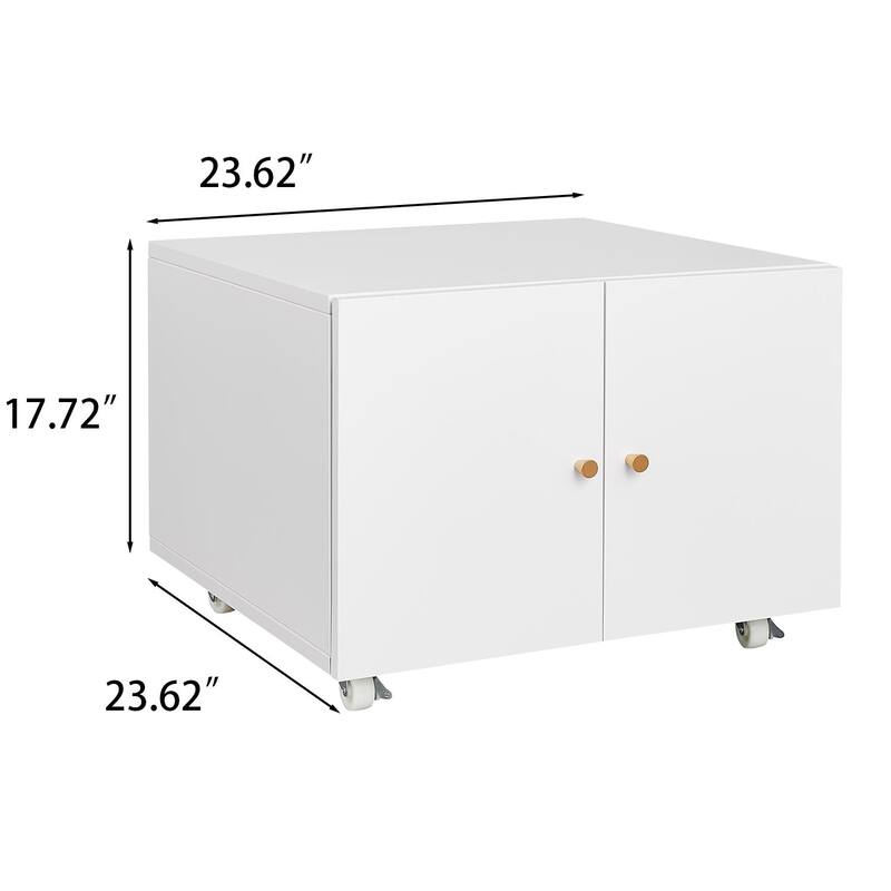 Metal Printer Stand with Storage Mobile Printer Tables