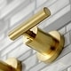 preview thumbnail 7 of 36, Manhattan 3-Hole Wall Mount Roman Tub Faucet in Brushed Brass
