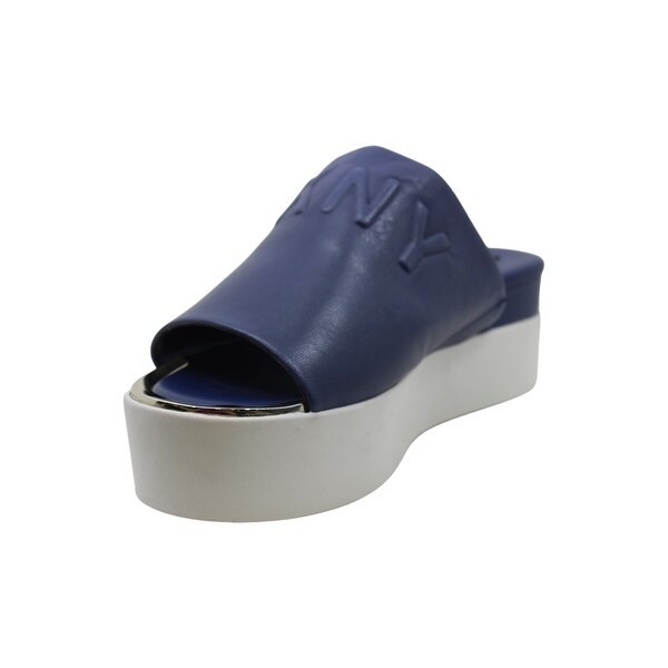 dkny covo platform slide sandals