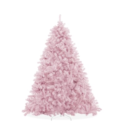 45ft Pink Spruce Artificial Holiday Christmas Tree with Metal Stand - 4.5 ft