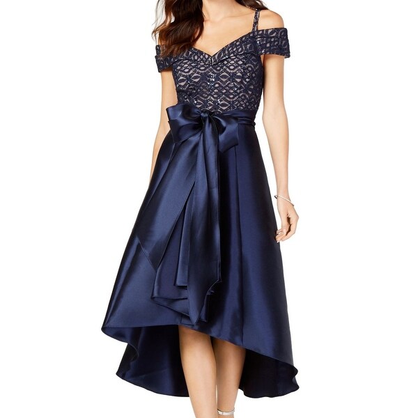 r & m richards navy blue dress