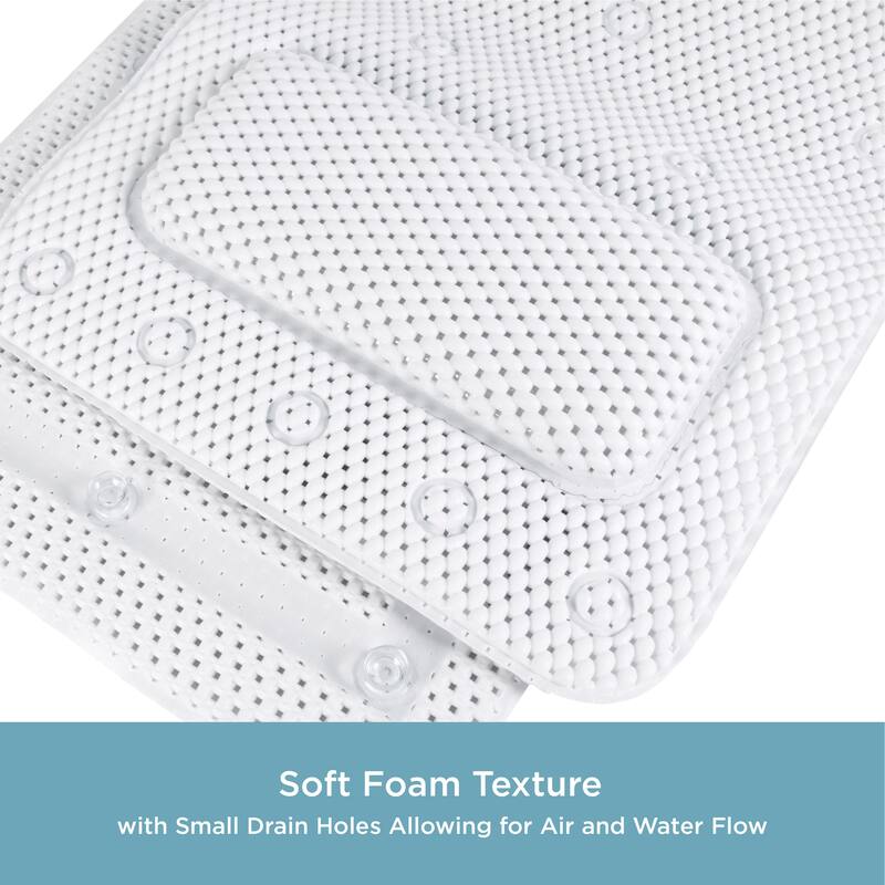 Kenney Cushioned Foam Spa Tub Mat, 14" W x 49" L