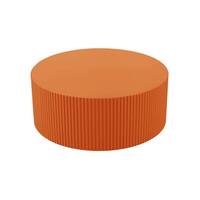 Orange Modern Round Coffee Table with Relief Design - Bed Bath & Beyond