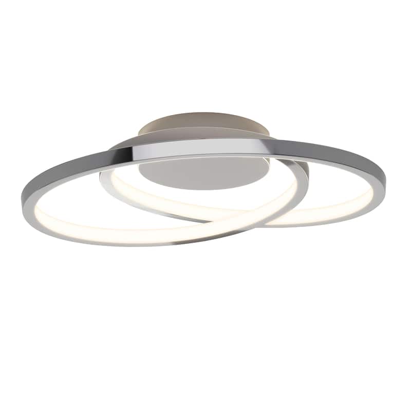 Artika Salto LED Integrated Flushmount, Chrome