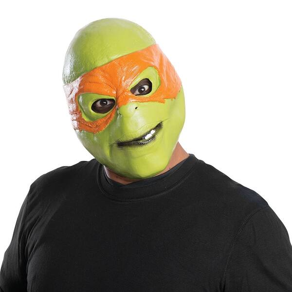 Adult Ninja Turtles Michelangelo 3 4 Halloween Mask One Adult Size Overstock 14672916