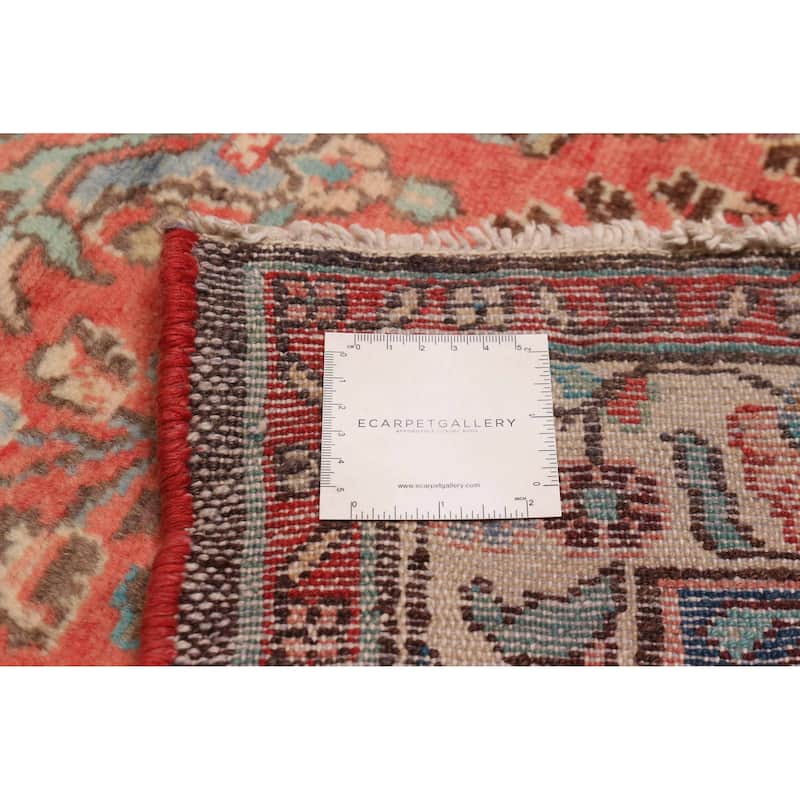 ECARPETGALLERY Hand-knotted Andelz Light Red Wool Rug - 3'7 x 9'5