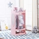 preview thumbnail 9 of 12, UTEX Kids Dress up Storage with Mirror,Costume Closet for Kids,Open Hanging Armoire Closet,Pretend Storage Closet for Kids
