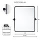 preview thumbnail 110 of 126, TEHOME Woodvale Rectangle Vertical Metal Wall Mirrors