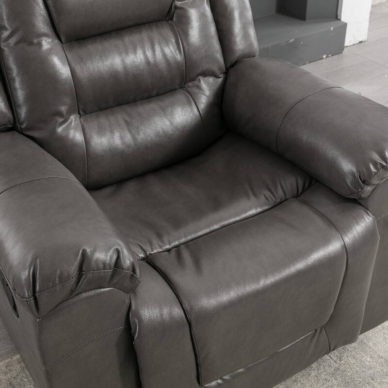 2 Seater Home Theater Recliner Manual Recliner Chair with a Storage Box and Two Cup Holders for Living Room,Bedroom