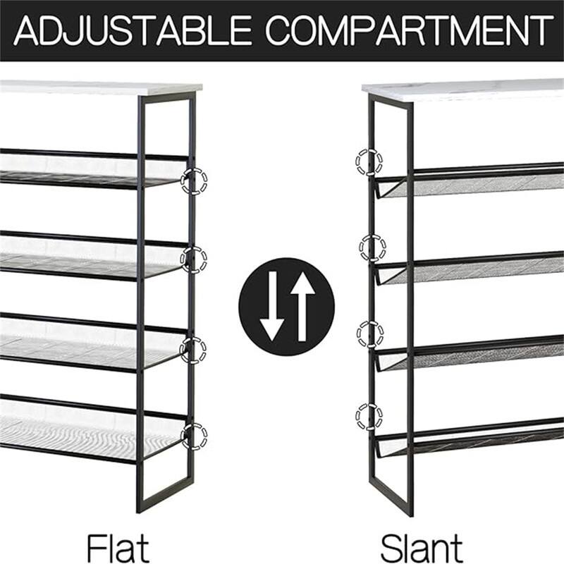 5 Tiers Shoe Rack - 29"D x 11.81"W x 36.5"H