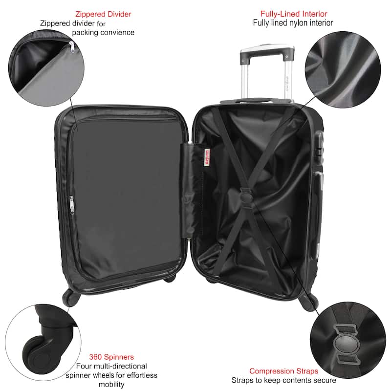 Craft Hardside 28-Inch Chequed Lightweight Spinner Luggage