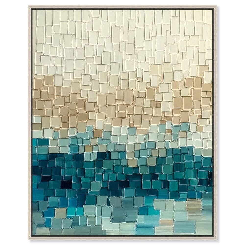 Pixelated Sea II Canvas by Art Remedy