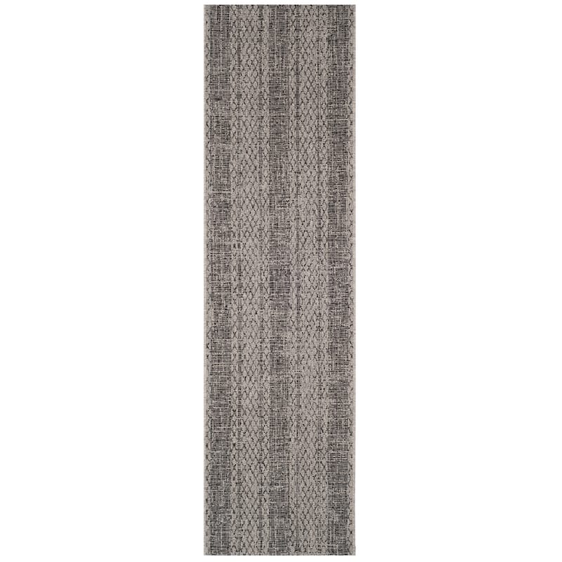 SAFAVIEH Courtyard Marei Stripe Indoor/ Outdoor Waterproof Patio Backyard Rug